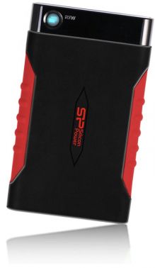 Внешний HDD  Siliсon Power  2 TB  A15 Armor, чёрный/красный, 2.5", USB 3.0