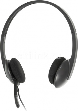 Гарнитура LOGITECH H340, 1.8м накладные USB оголовье темно-серый  [981-000509] (1/4)
