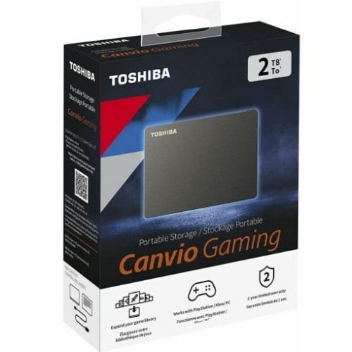 Внешний HDD  Toshiba  2 TB Canvio Gaming чёрный, 2.5", USB 3.0
