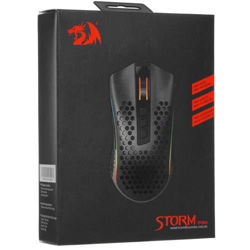 Беспроводная игровая мышь REDRAGON Storm Pro RGB,16000dpi, черный (1/28)