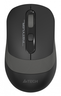Беспроводная мышь A4TECH Fstyler FG10S (2000dpi) silent USB (4but), черный/серый (1/60)