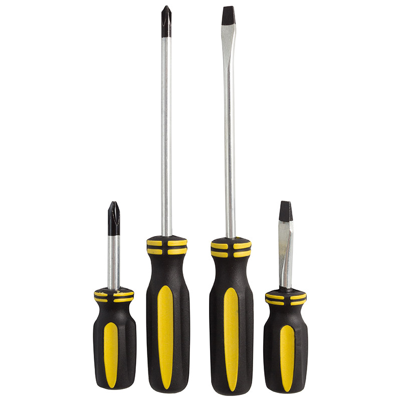 Набор отверток 4шт, пластиковые рукоятки, серия Simple Park (1/12/72)