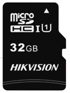 MicroSD  32GB  Hikvision Class 10 UHS-I U1  (92/15 Mb/s) + SD адаптер