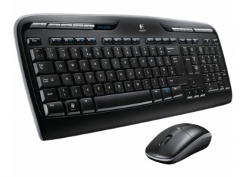 Комплект беспроводной Клавиатура + Мышь LOGITECH MK330 USB, Multimedia, черная (1/4)