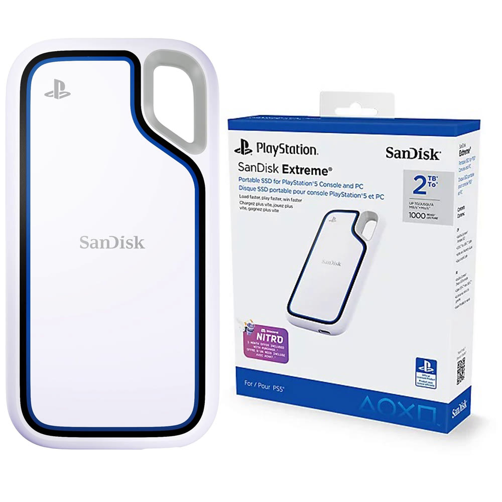Внешний SSD SanDisk Extreme Portable 2 ТБ (PS5/PC)