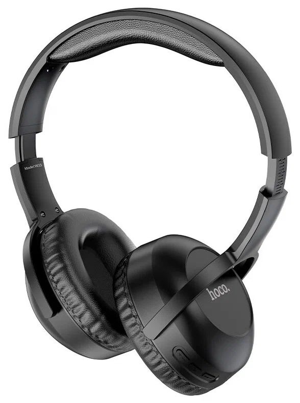 Наушники полноразмерные HOCO W33 Art, пластик, bluetooth 5.0, AUX, цвет: чёрный (1/30)
