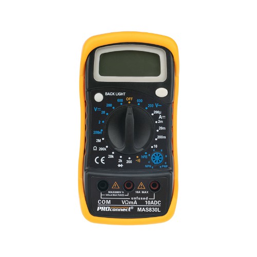 Мультиметр портативный MAS830L (DT850L) PROconnect (1/40)
