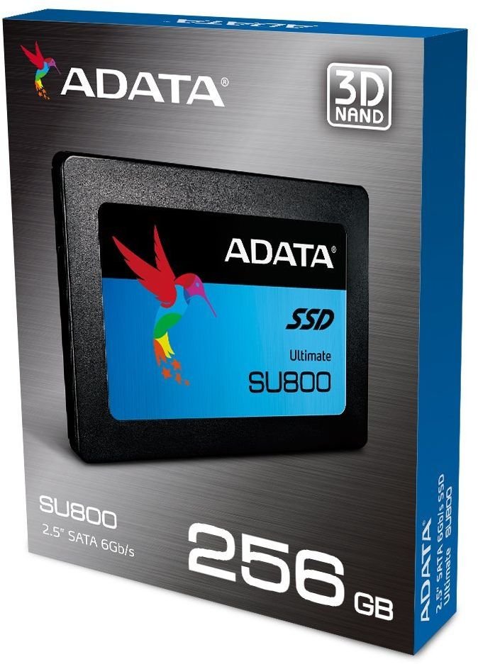 Внутренний SSD  A-Data   256GB  Ultimate SU800. SATA-III, R/W - 560/520 MB/s, 2.5", Silicon Motion,