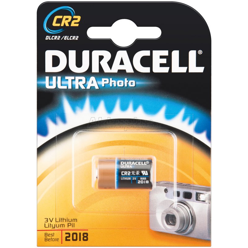 Элемент питания DURACELL  CR 2  BL1  LITHIUM  (1/10/50/4950)
