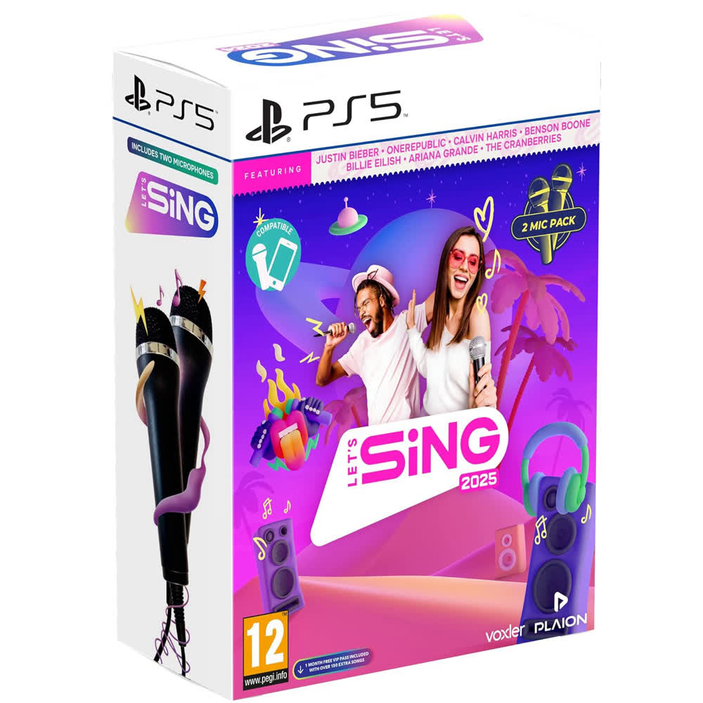 Let's Sing 2025 - Double Mic Bundle [PS5, английская версия]